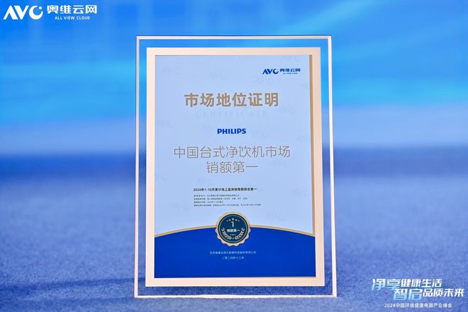 飛利浦制冰破局成為2024年臺式凈飲機全網銷售第一品牌(圖1)